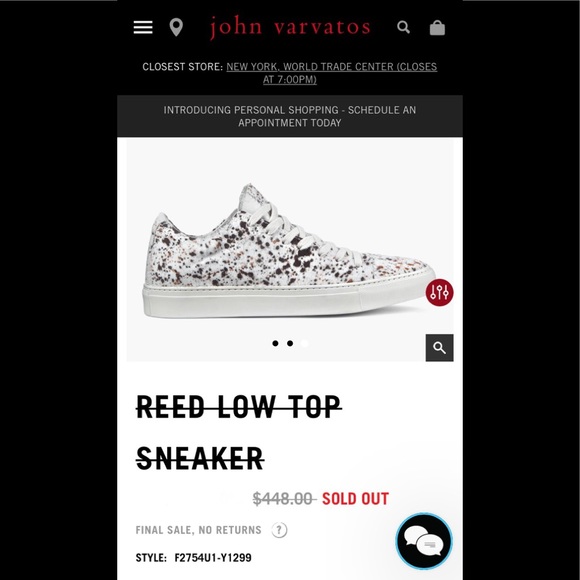 John varvatos Collection REED LOW TOP SNEAKER.
Size 9.5 or 42.5 EU - Picture 4 of 11